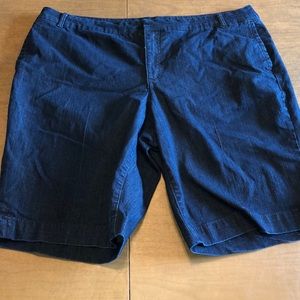 JACLYN SMITH Dark Wash Blue Denim Shorts 22W